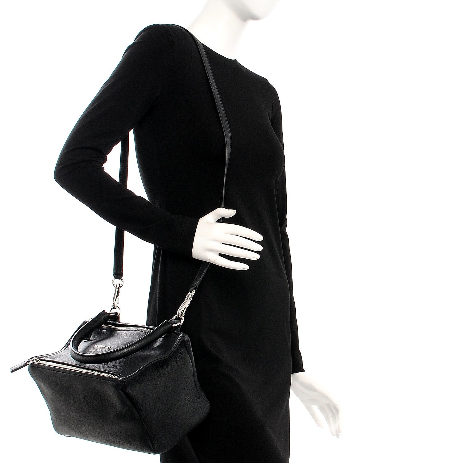 Givenchy Sugar Goatskin Small Pandora Black 2 of 8