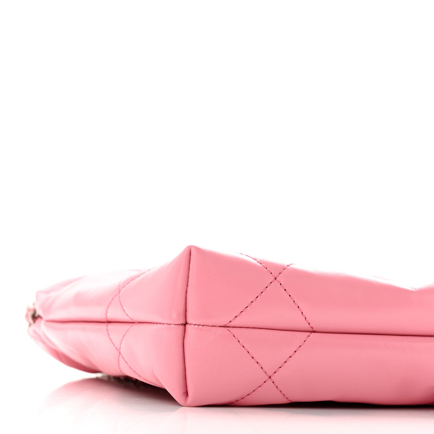 Shiny Calfskin Quilted Mini Chanel 22 Pink