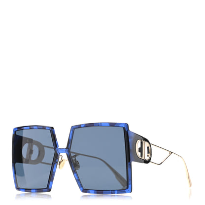 Christian Dior Acetate Square 30 Montaigne Sunglasses Blue 1 of 12