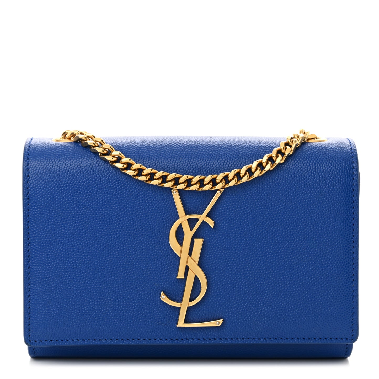 Grain De Poudre Small Classic Monogram Kate Satchel Royal Blue
