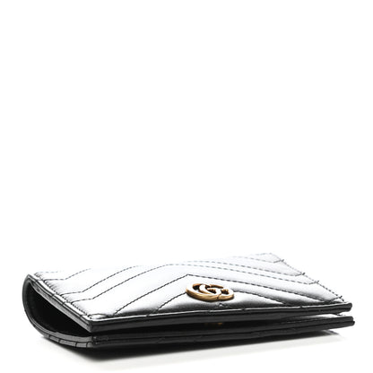 Gucci Calfskin Matelasse GG Marmont Passport Case Black 4 of 7