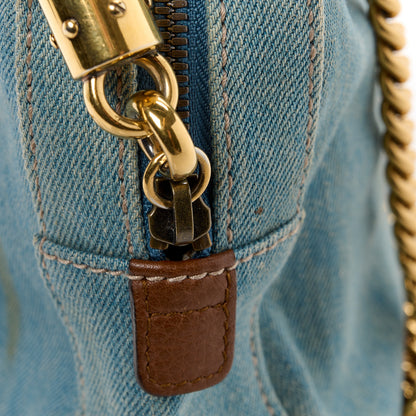 Gucci Denim Small Soho Bowler Blue 16 of 16