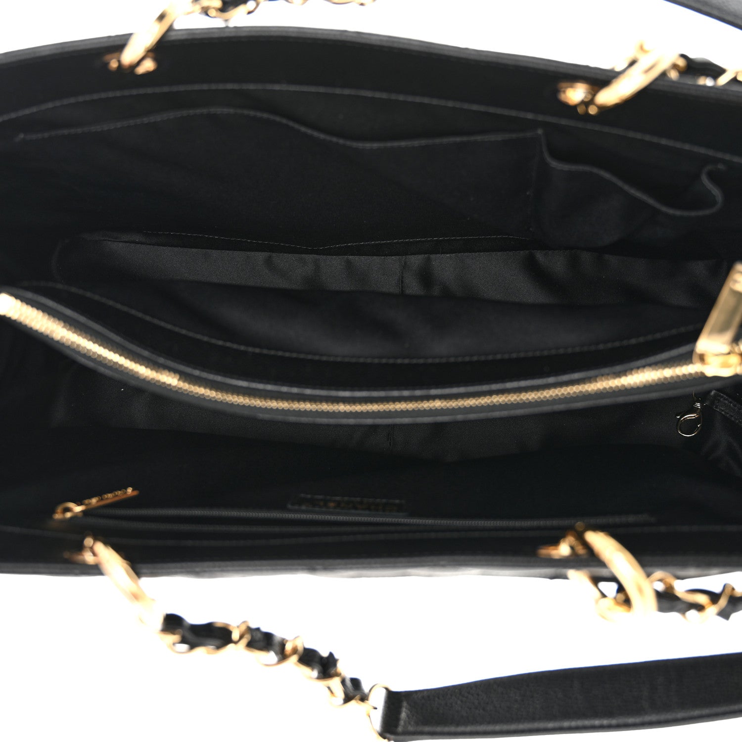 Chanel Caviar Quilted XL Grand Shopping Tote GST Black 5 of 10