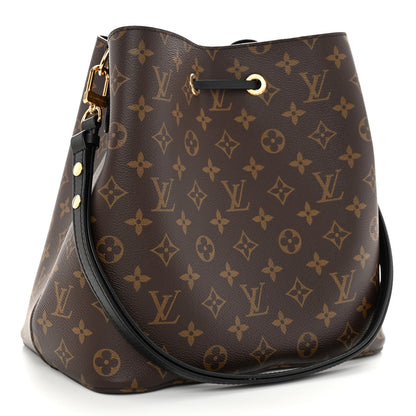 Louis Vuitton Monogram Neonoe MM Black 3 of 9
