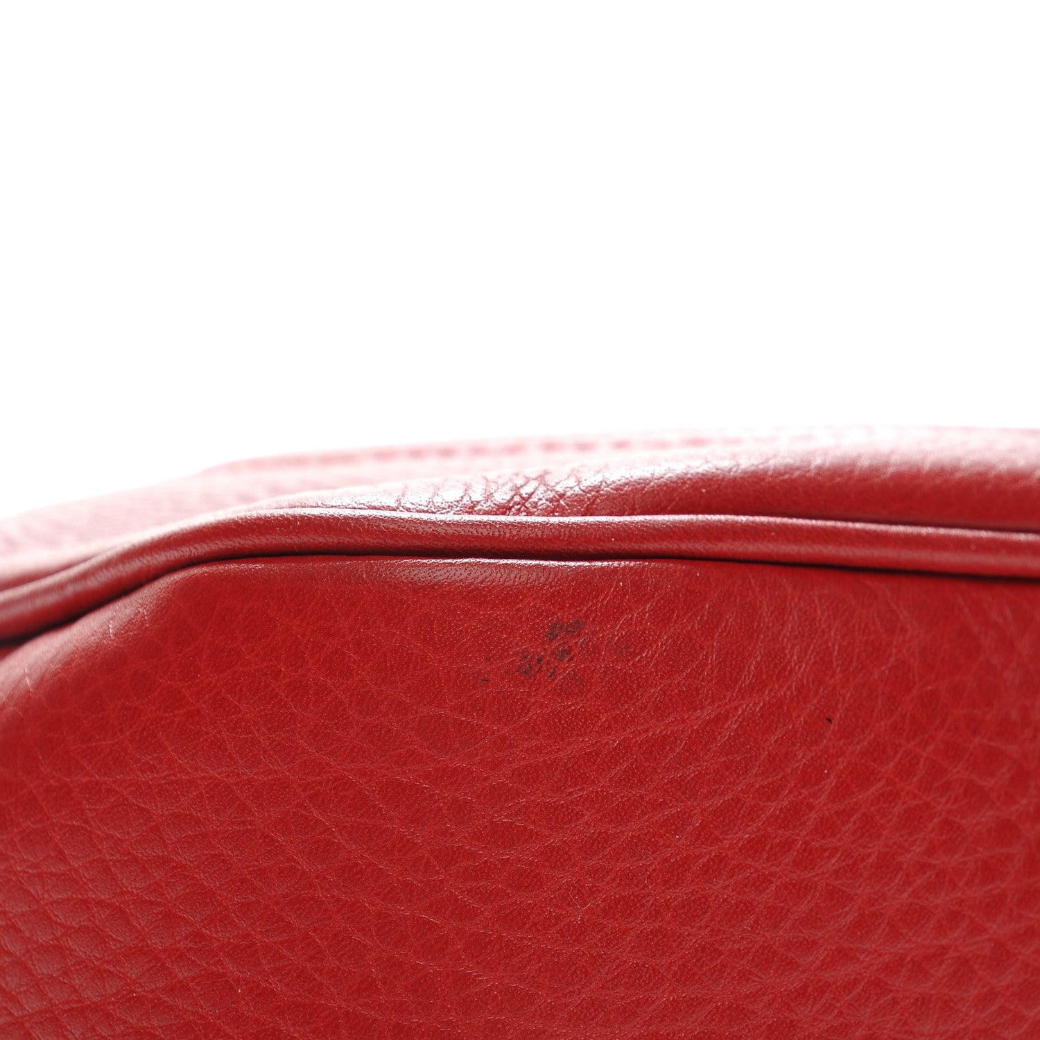 Gucci Pebbled Calfskin Small Soho Disco Bag Vibrant Red 8 of 8