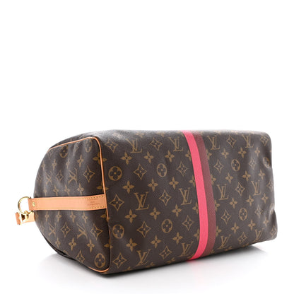 Louis Vuitton Monogram My LV Heritage Speedy Bandouliere 35 Fuchsia Bordeaux 4 of 13