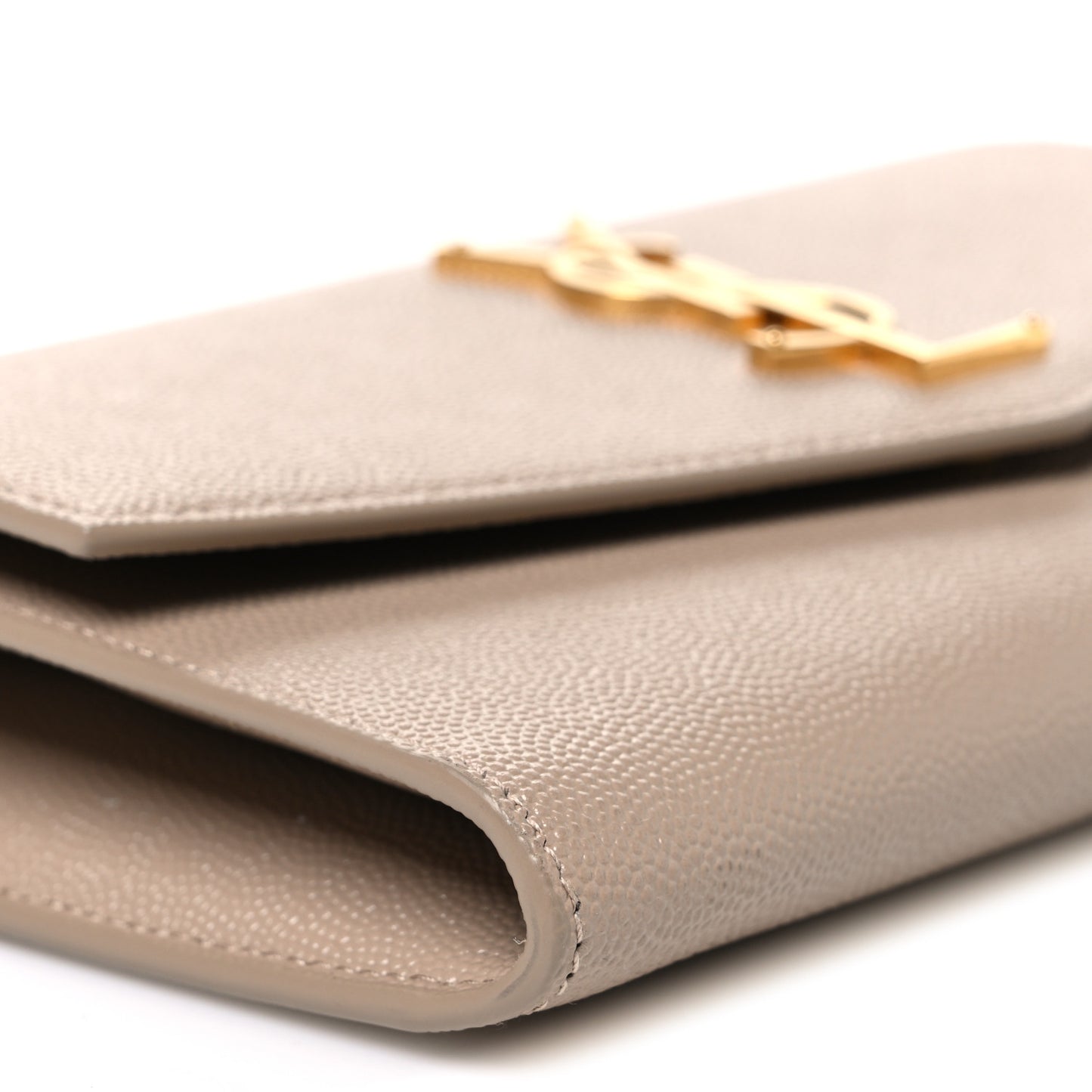 Grain De Poudre Monogram Uptown Chain Wallet Dark Beige