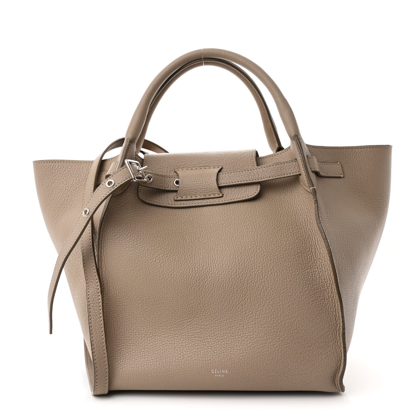 Supple Grained Calfskin Small Big Bag Light Taupe
