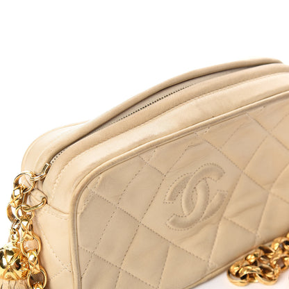 Chanel Lambskin Small Tassel Camera Case Beige 20 of 21