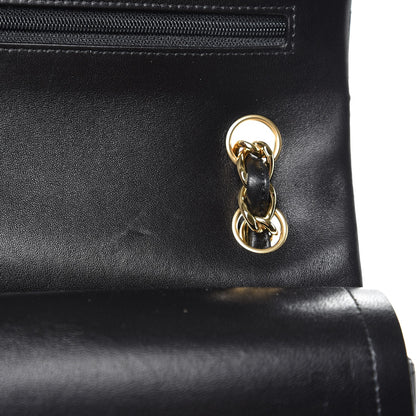 Chanel Lambskin Quilted Jumbo Double Flap Black 10 of 11