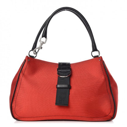 Christian Dior Satin Crystal Hardcore Shoulder Bag Red 1 of 14