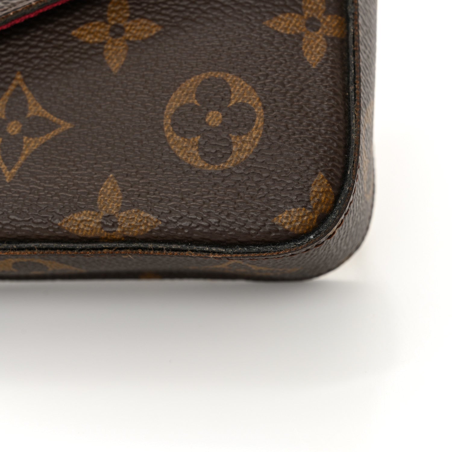 Louis Vuitton Monogram Pochette Felicie Chain Wallet Fuchsia 12 of 17