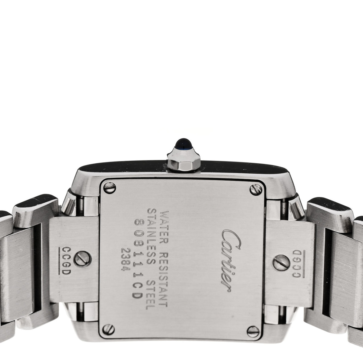 Stainless Steel 20mm Tank Francaise Quartz Watch