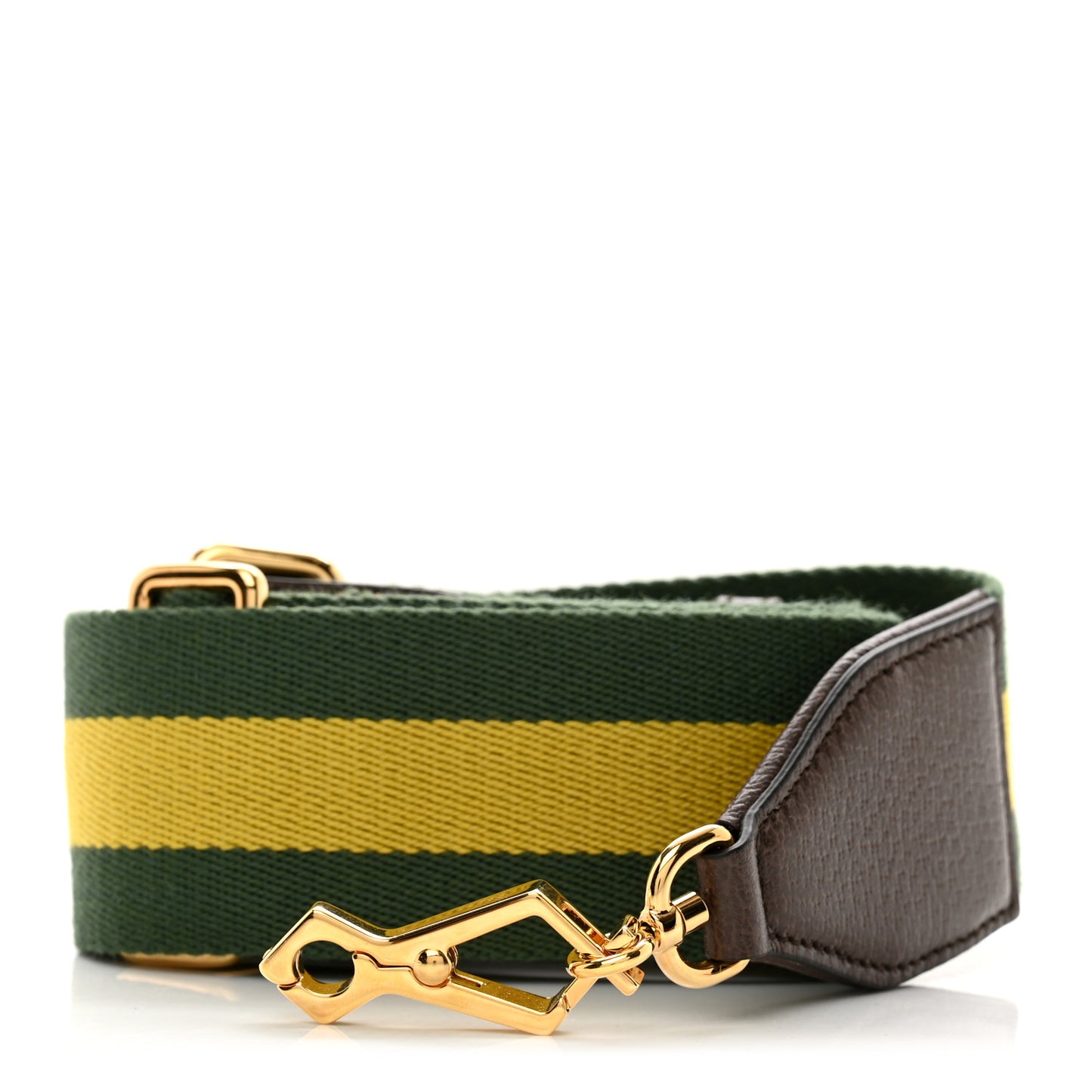 Canvas Web Shoulder Strap Green Yellow