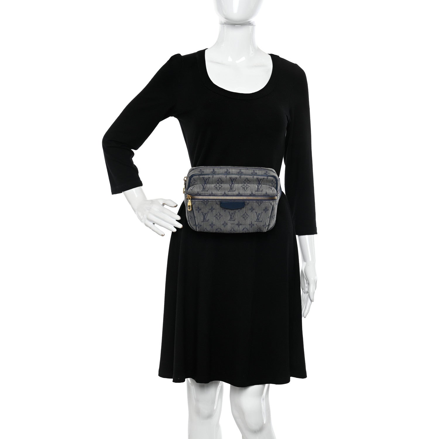 Louis Vuitton Denim Monogram Outdoor Bumbag Navy 2 of 10
