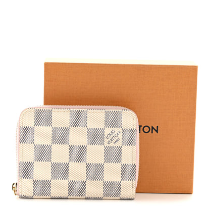 Louis Vuitton Damier Azur Zippy Coin Purse Rose Ballerine 9 of 9