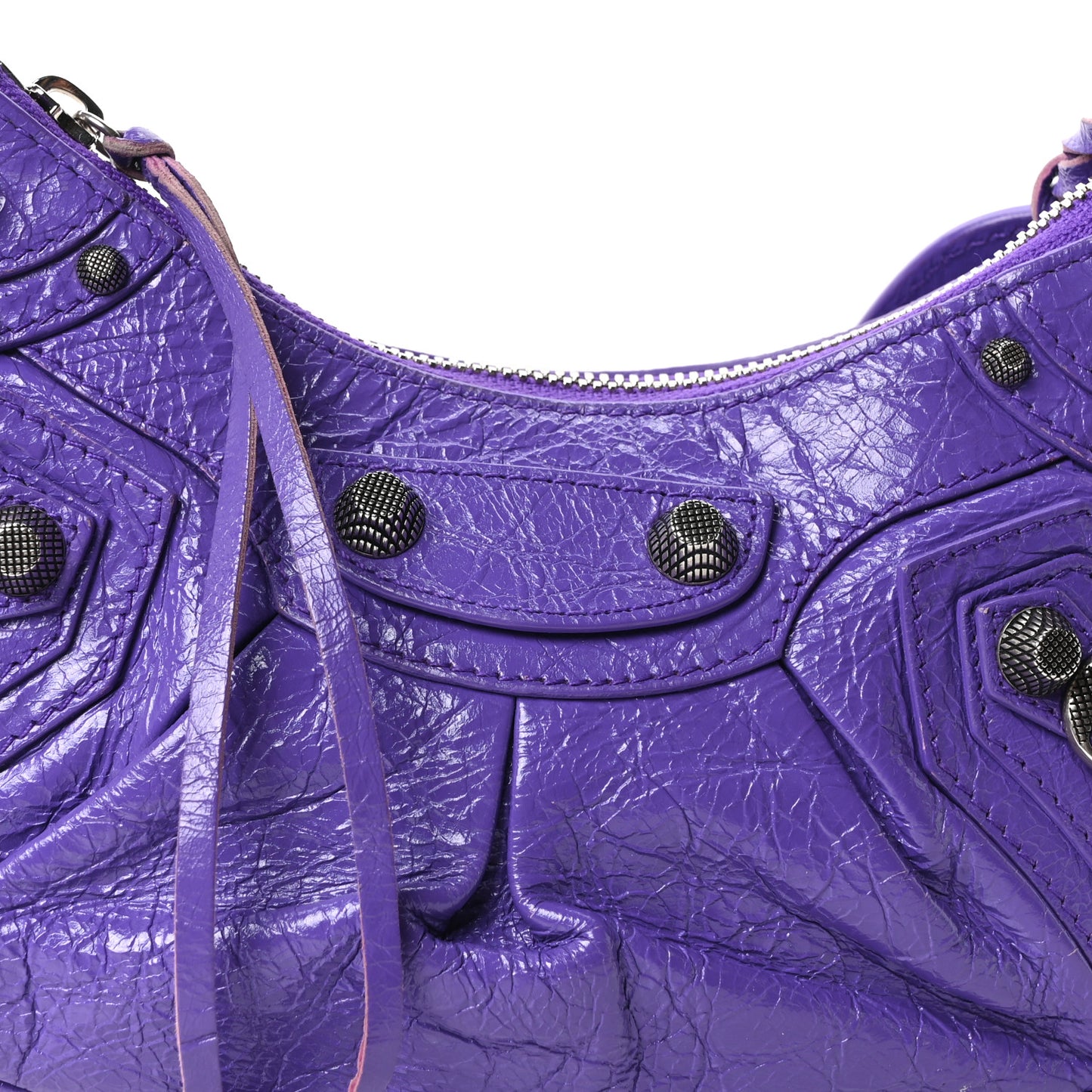 Agneau Arena Le Cagole Shoulder Bag XS Purple