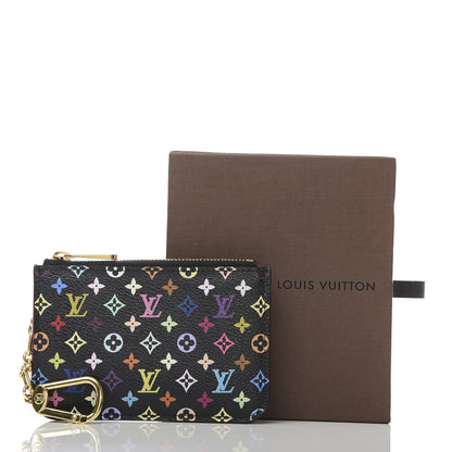 Louis Vuitton Monogram Multicolor Key Pouch Black Grenade 7 of 7