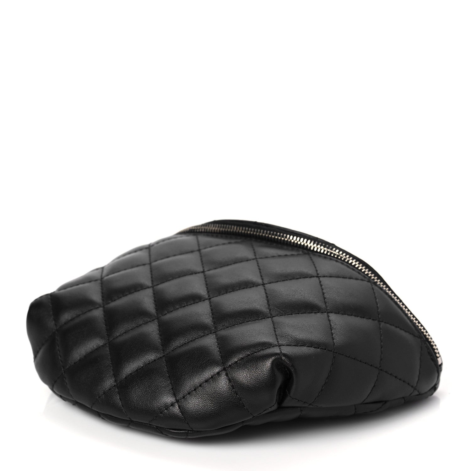 Chanel Lambskin Quilted Waist Belt Bag Black 8 of 8