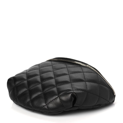 Chanel Lambskin Quilted Waist Belt Bag Black 8 of 8