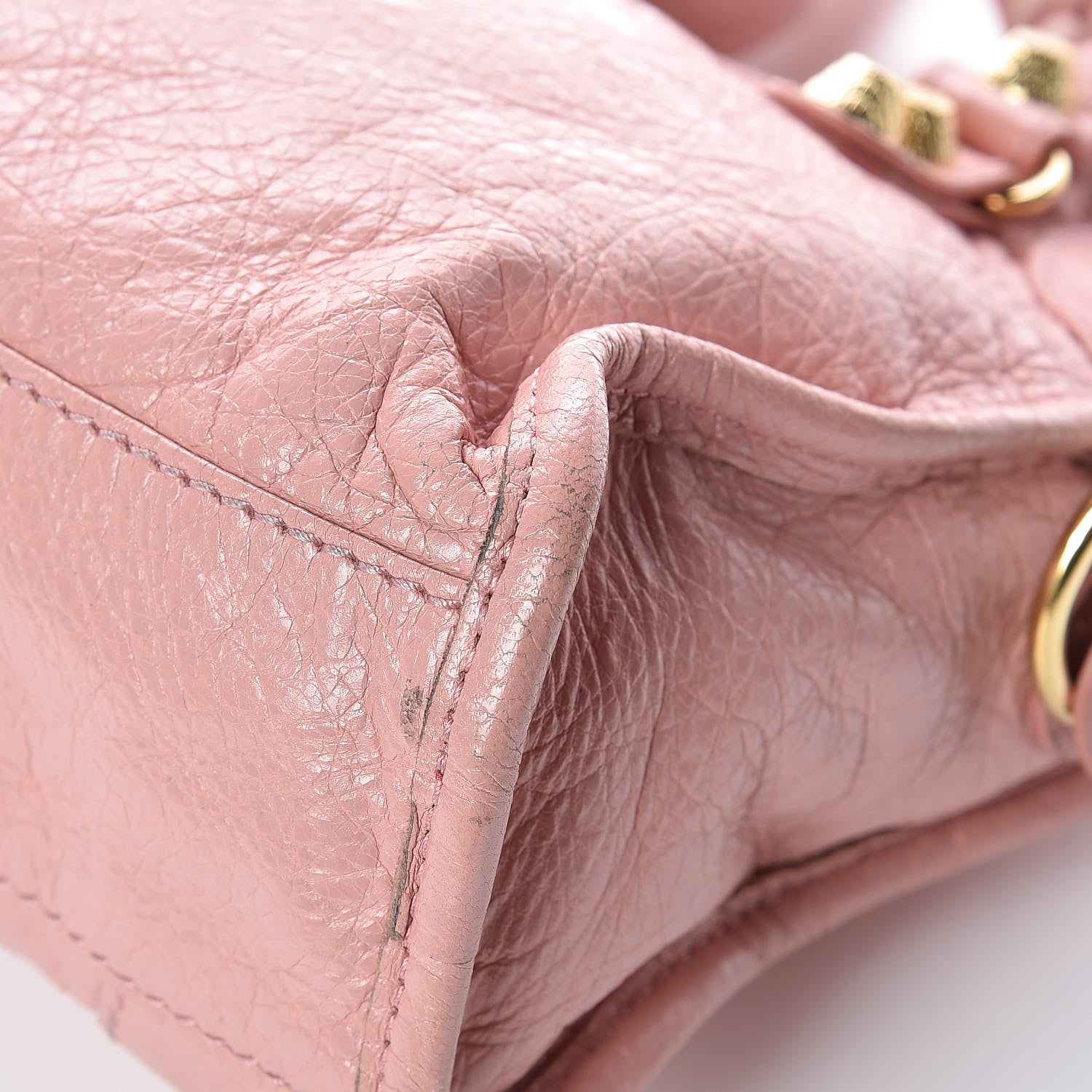 Balenciaga Agneau Giant 12 Gold Hardware Mini City Rose Peche 16 of 27