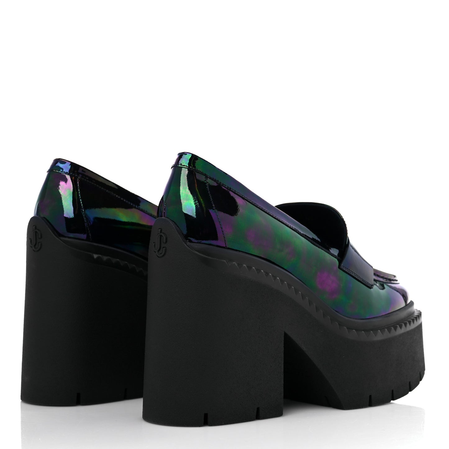 X SAILOR MOON Calfskin Luna 120 Loafers 40 Iridescent