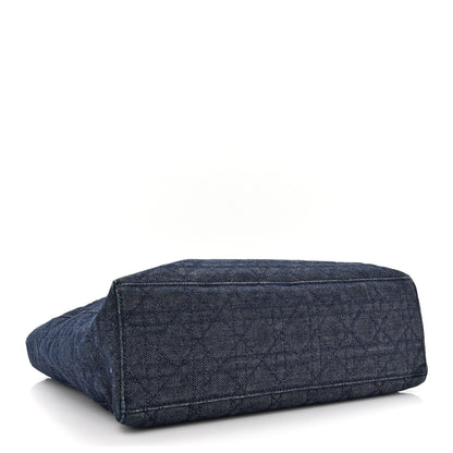 Christian Dior Denim Cannage Large Lady Dior Blue 4 of 18