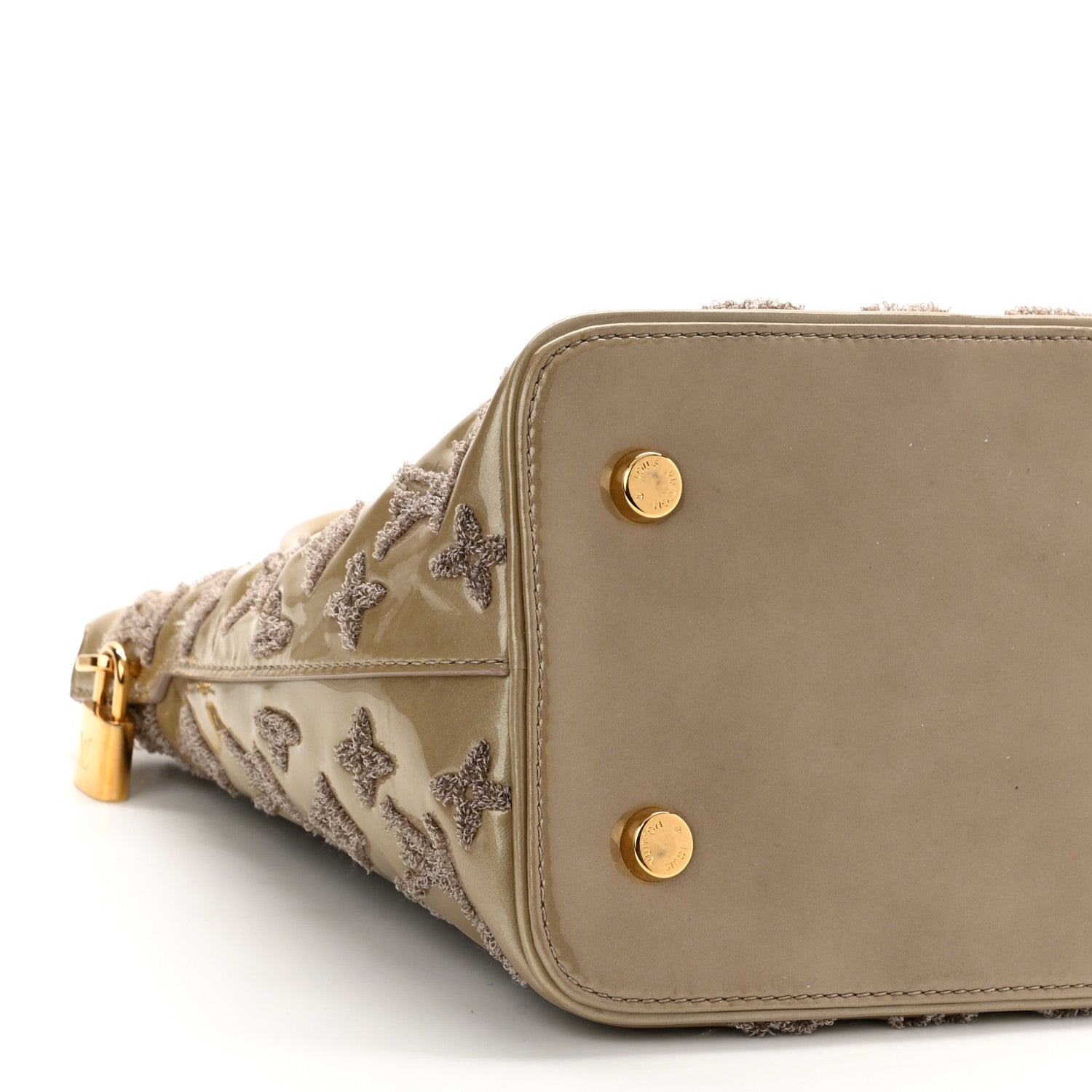 Louis Vuitton Patent Lambskin Fascination Lockit Gris 8 of 12