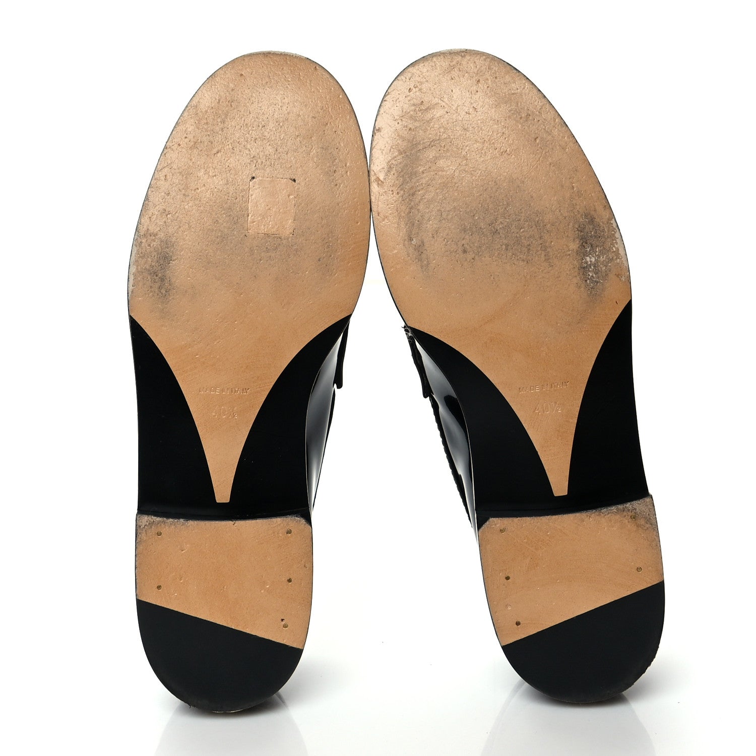 Chanel Shiny Calfskin Logo Loafers 40.5 Black 5 of 11