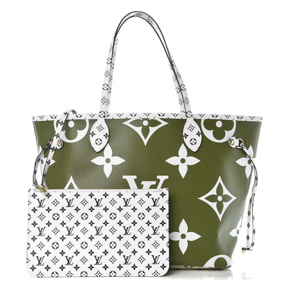 Louis Vuitton Monogram Giant Neverfull MM Kaki 1 of 10