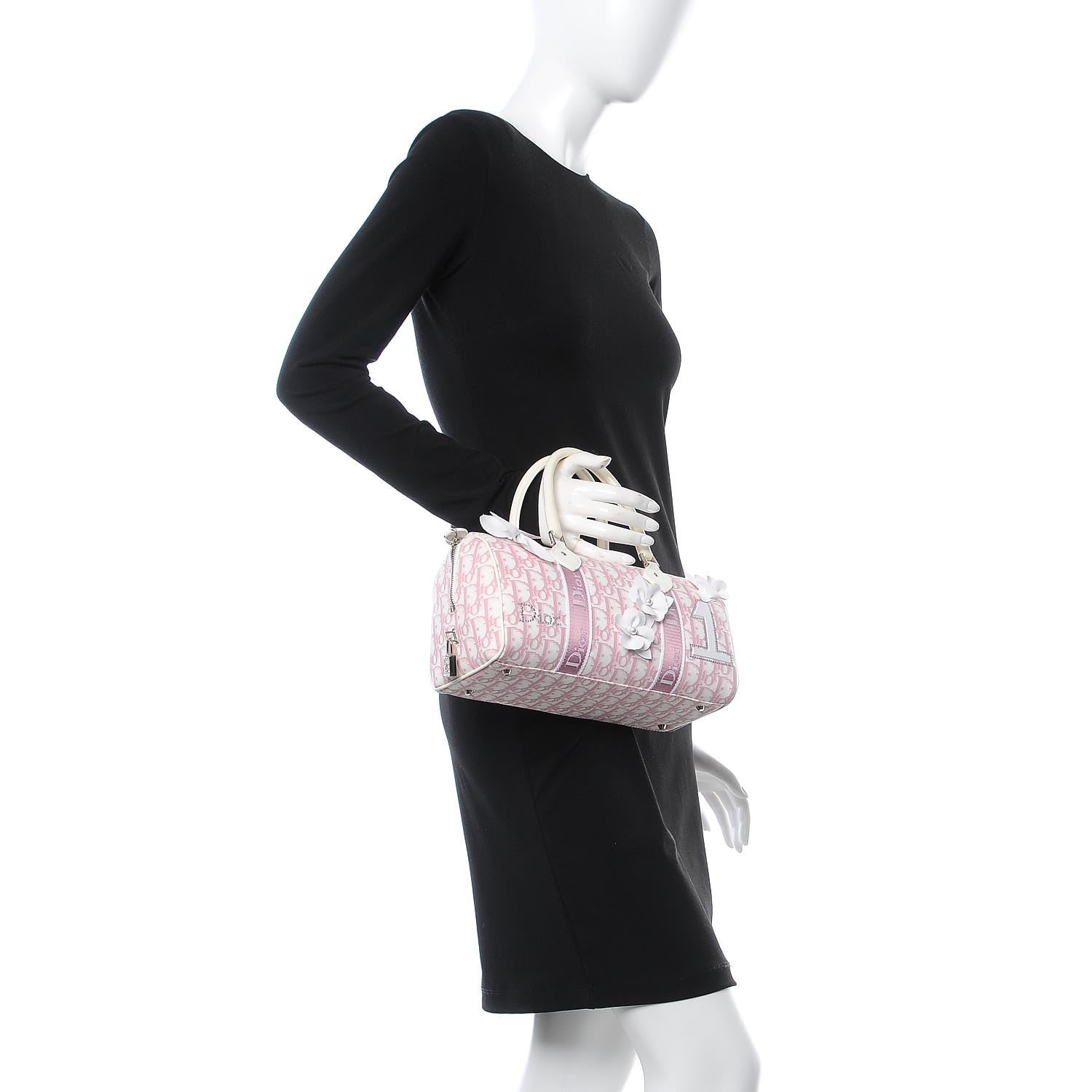 Christian Dior Monogram Girly Boston Pink 2 of 11