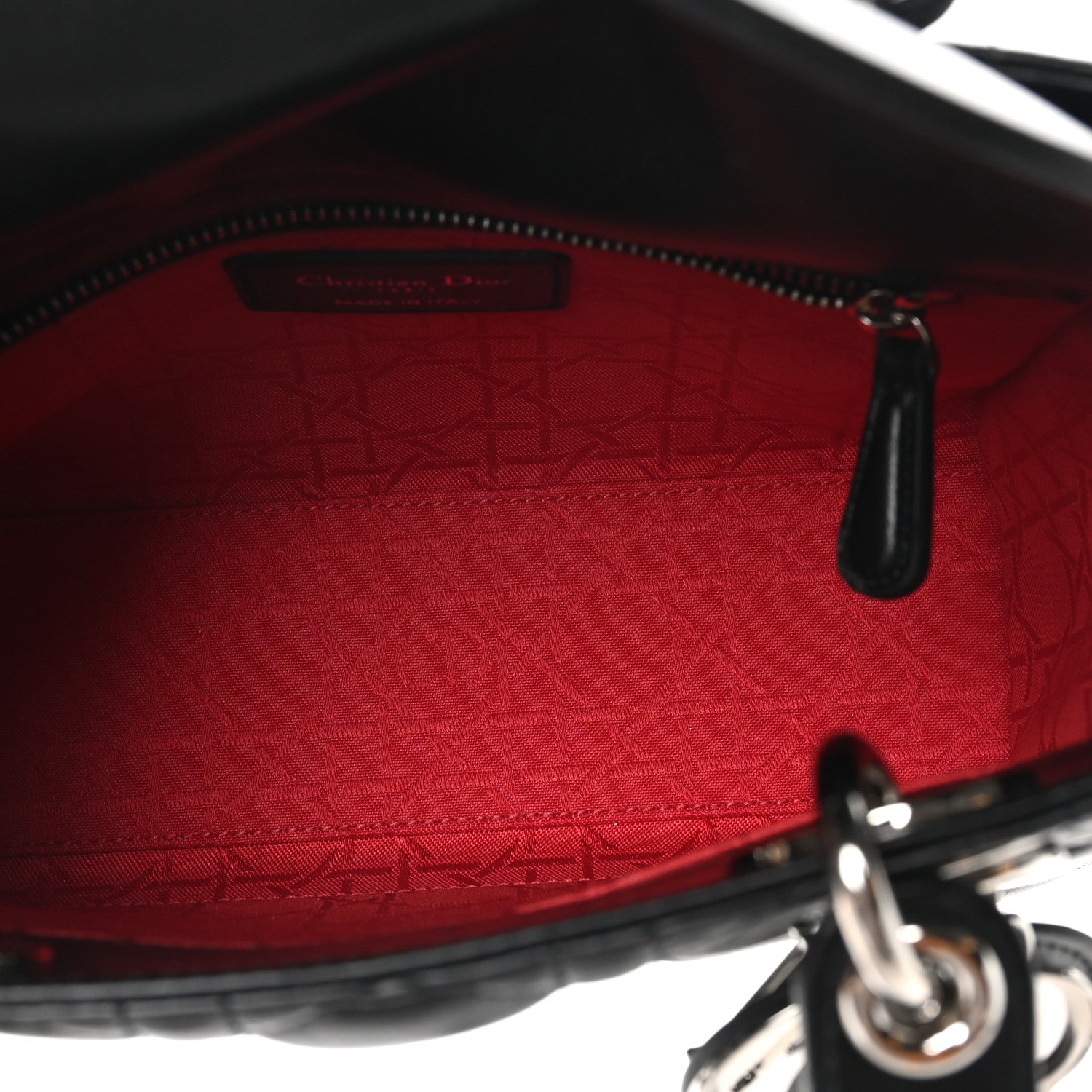 Christian Dior Lambskin Cannage Small Lucky Badges My Lady Dior Black 5 of 10