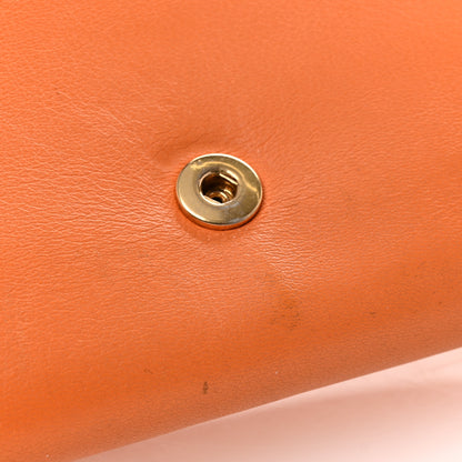 Saint Laurent Calfskin Classic Y Ligne Wallet Orange 9 of 14