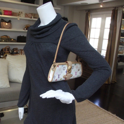 Louis Vuitton Monogram Multicolor Shirley White 2 of 8