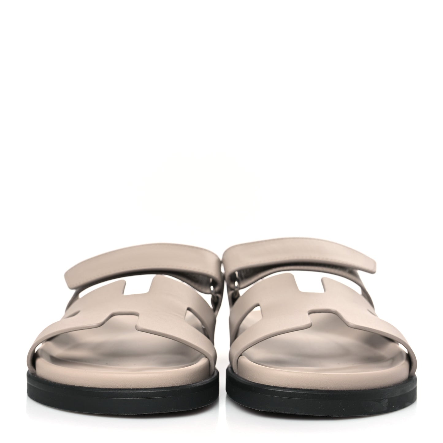 Calfskin Womens Chypre Sandals 37 Beige Mastic