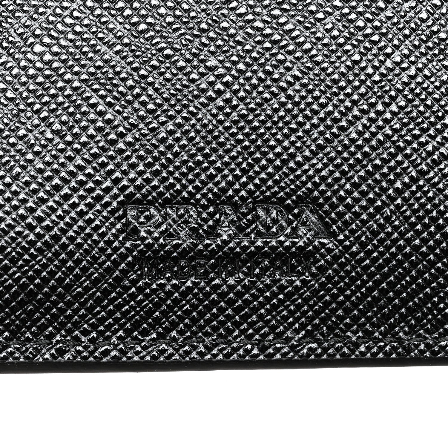 Prada Saffiano Bi-Fold Wallet Black 6 of 7