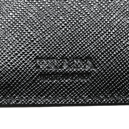 Prada Saffiano Bi-Fold Wallet Black 6 of 7