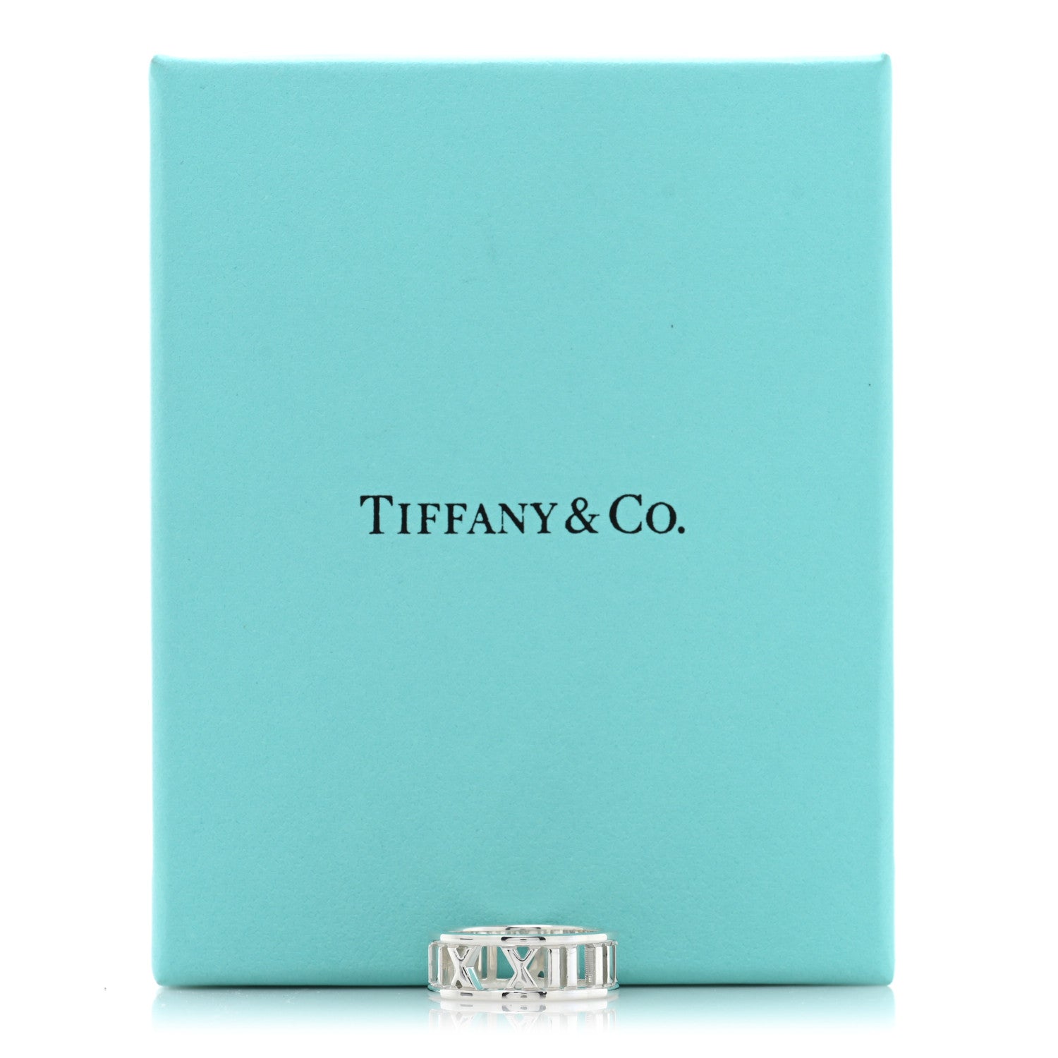 Tiffany Sterling Silver Wide Atlas Open Ring 51 5.75 5 of 5