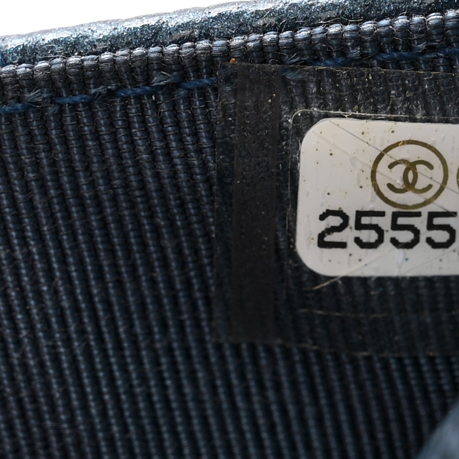Chanel Caviar Quilted Wallet on Chain WOC Navy Blue 8 of 12