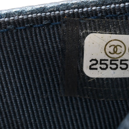 Chanel Caviar Quilted Wallet on Chain WOC Navy Blue 8 of 12
