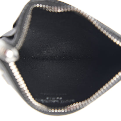Saint Laurent Calfskin 5 Fragments Stars Zip Pouch Card Holder Black 4 of 6