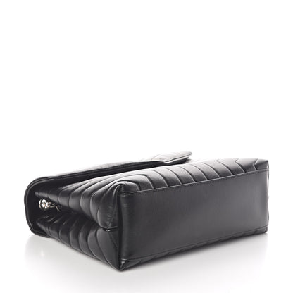 Saint Laurent Calfskin Y Quilted Monogram Medium Loulou Chain Satchel Black 4 of 9