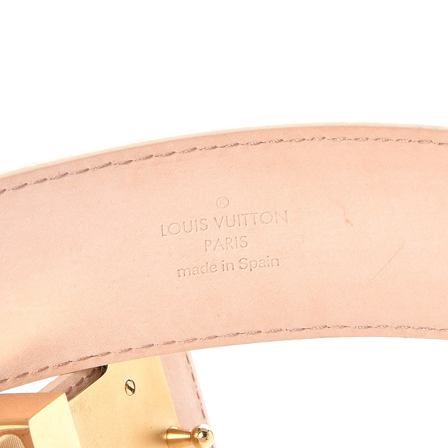 Louis Vuitton Damier Azur LV Initiales Belt 85 34 6 of 11