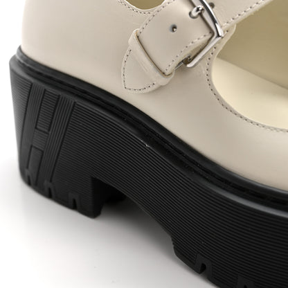 Hermes Calfskin Hoxton Oxford 35.5 Beige Glaise 11 of 11