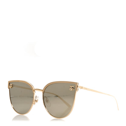 Cartier Panthere De Cartier Cat Eye Sunglasses Gold 1 of 7