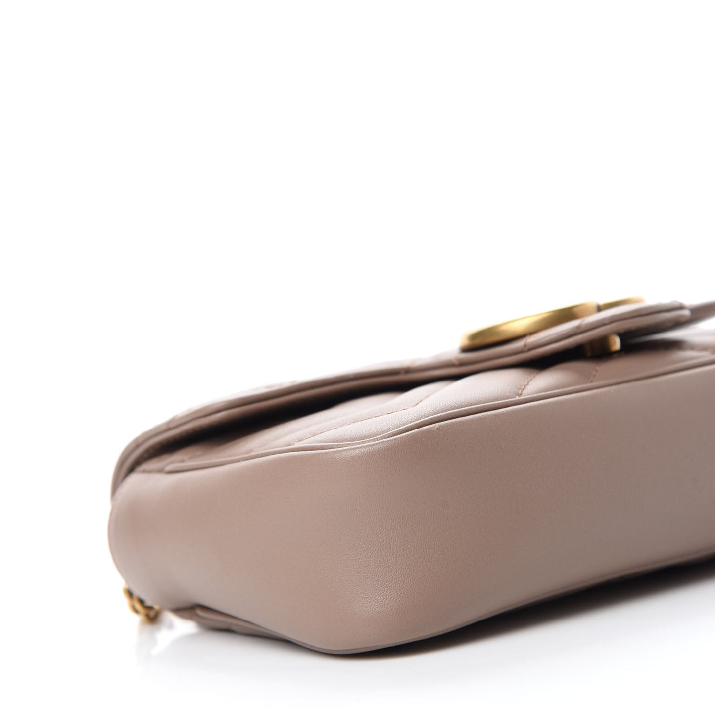 Calfskin Matelasse Super Mini GG Marmont Shoulder Bag Porcelain Rose