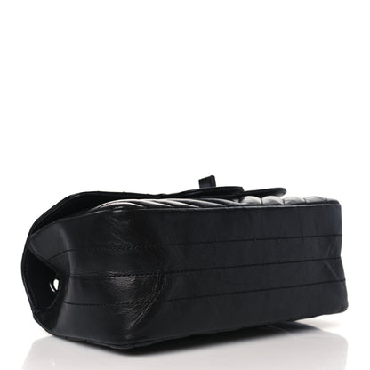 Chanel Aged Calfskin Chevron Quilted 2.55 Reissue Mini Flap So Black 4 of 10