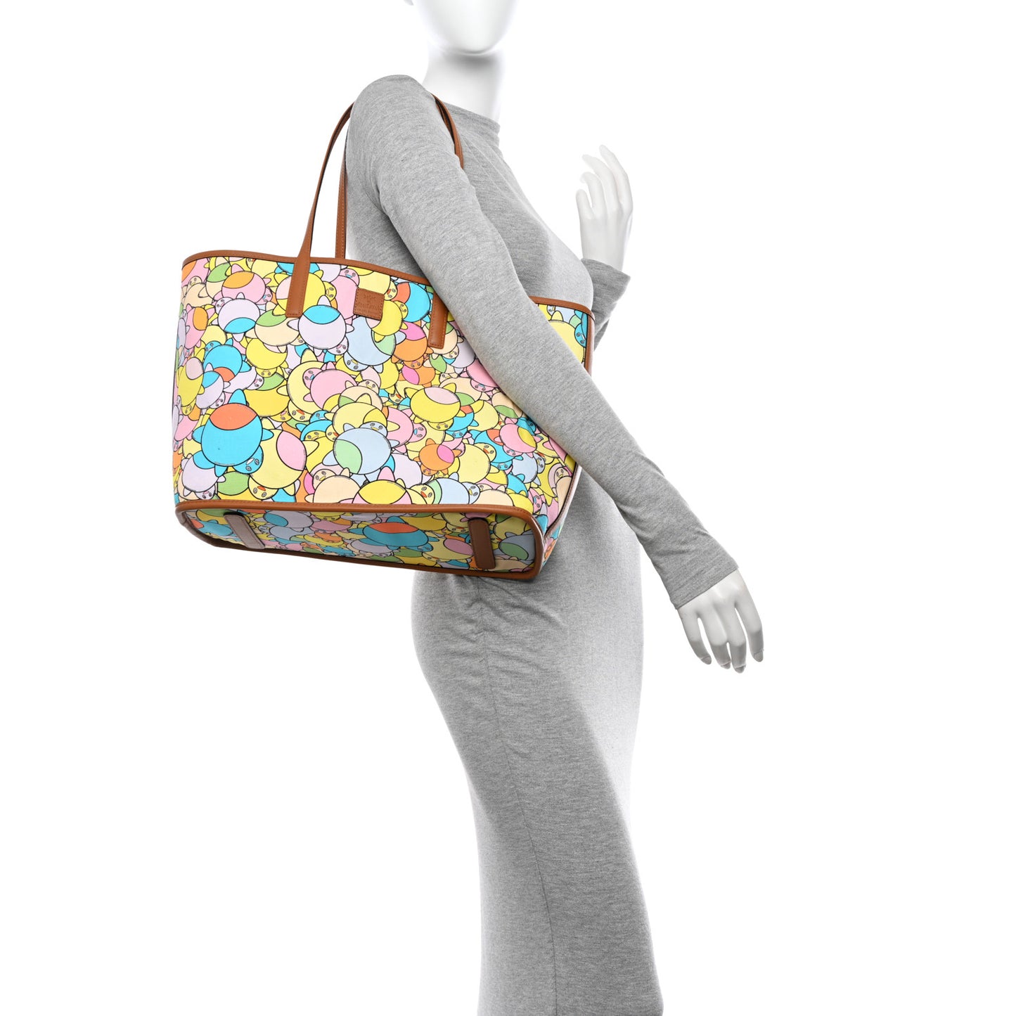 X Eddie Kang Visetos Medium Reversible Shopper Tote White