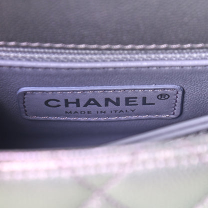Chanel Iridescent Caviar Quilted Extra Mini Coco Handle Flap Purple 6 of 9