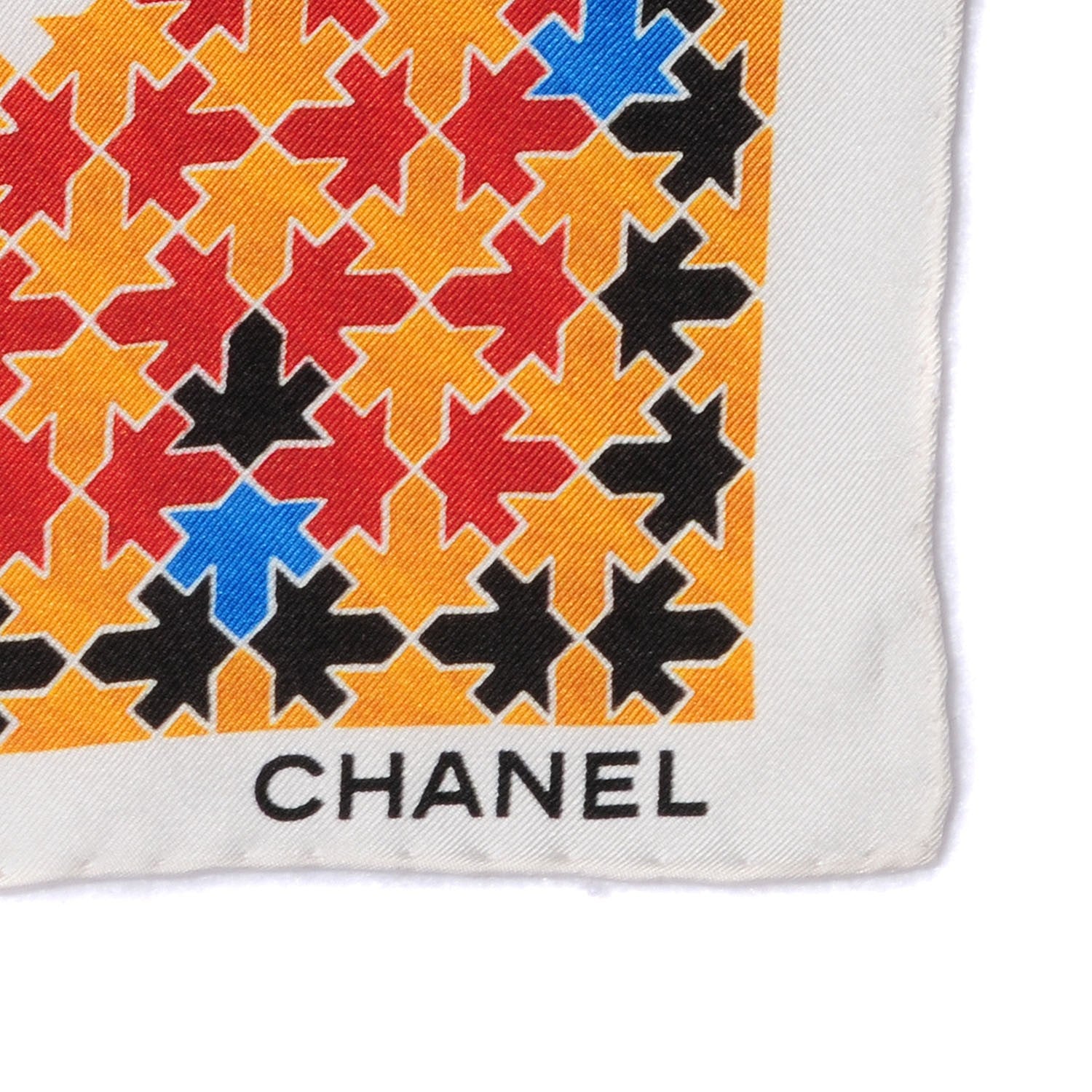 Chanel Silk CC Square Scarf Yellow 2 of 4